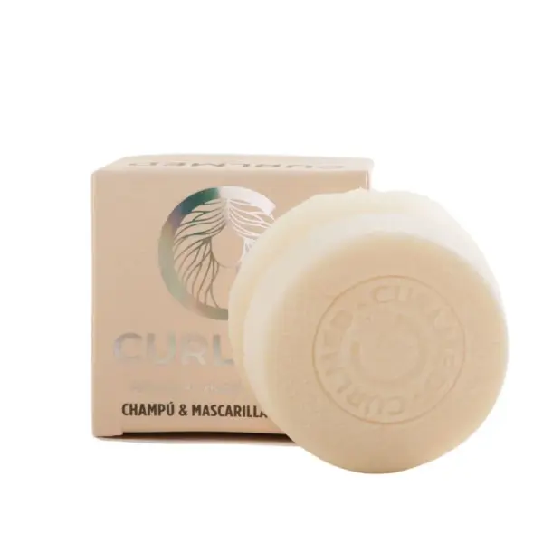 CurlMed Champú + Mascarilla Sólido Proteínas Todo Tipo de Cabellos 70g - Imagen 1