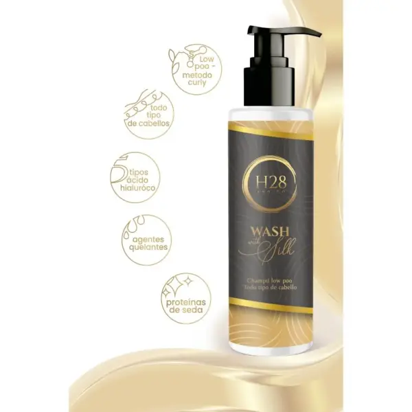H28 and Co Champú Low Poo Wash With Silk 250ml - Imagen 2