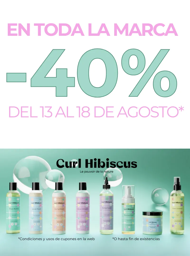 40% CURL HIBISCUS pelo rizado
