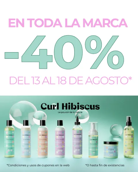 40% CURL HIBISCUS pelo rizado