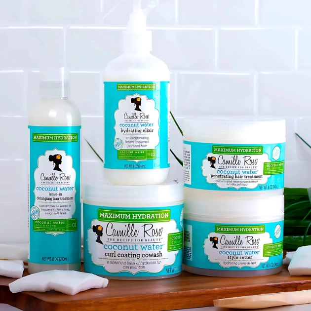 camille rose coconut water pelo rizado