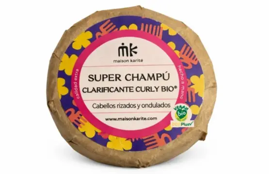Maison Karité Solido Super Champú Clarificante CurlyBio Papel Kraft 75g