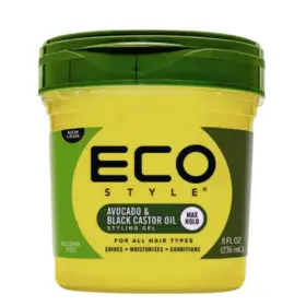 ECO Style Styling Gel Black Castor and Avocado Oil 236ml