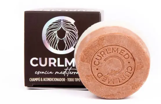 CurlMed Champ? + Acondicionador S?lido Todo Tipo Cabellos 70g