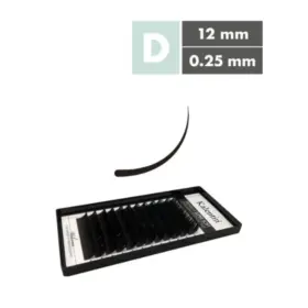 Kalentin Extensiones De Pestañas Clásicas D Curl 025 12mm