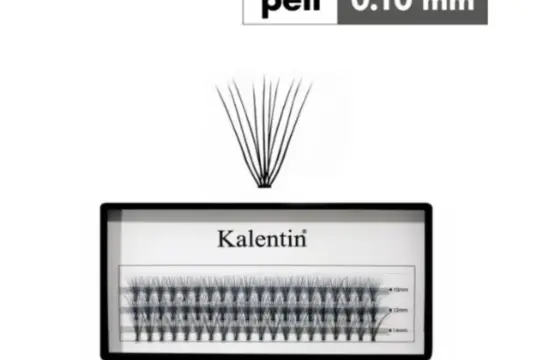 Kalentin Extensiones De Pestañas En Mechones 10 Pelos 0,10 8mm