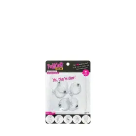 PuffCuff Teeny Clear - .75 Plg (5 pcs)