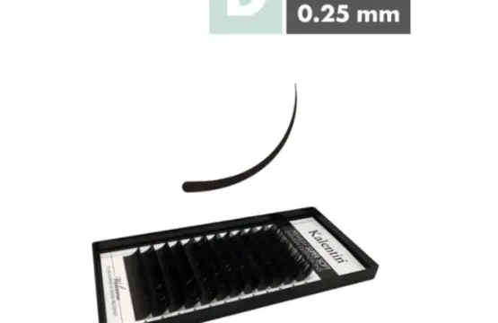 Kalentin Extensiones De Pestañas Clásicas D Curl 025 10mm