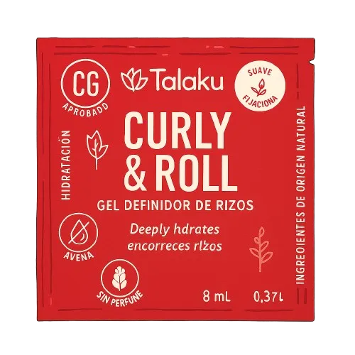 Muestra Curly Friendly Gel Definidor de Rizos Curly y Roll Talaku 8ml Muestra Curly Friendly Gel Definidor de Rizos Curly y Roll Talaku 8ml